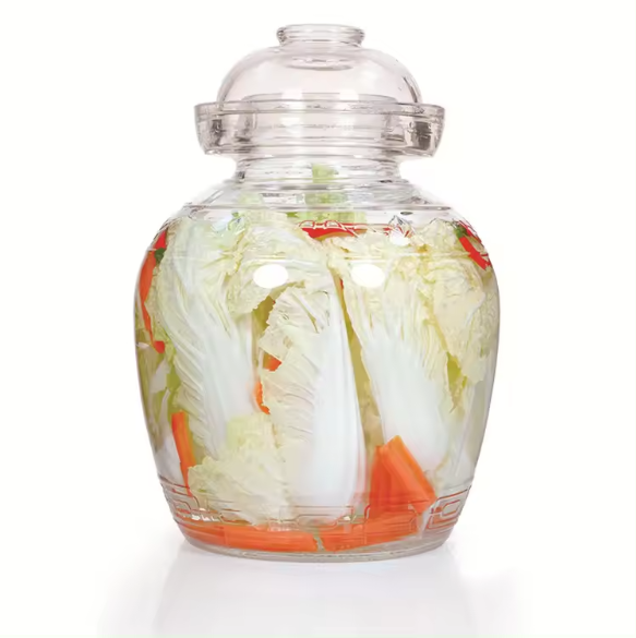 Bayou Trading USA Glass Fermentation Jar with Airlock and Stopper for Kimchi, Home Brewing, Kombucha Making, Pickling, and Fermenting…