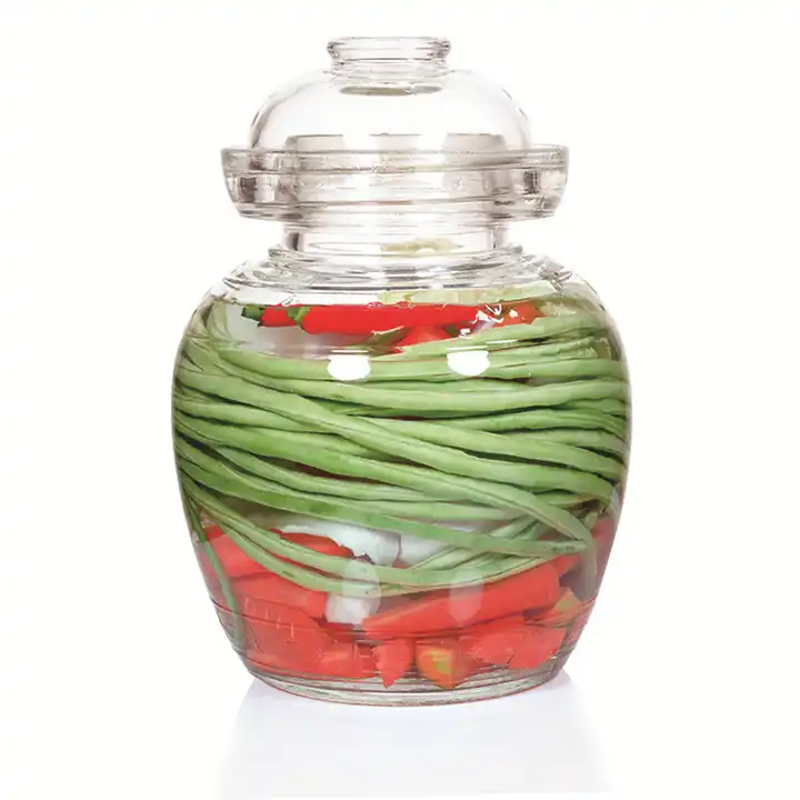 Bayou Trading USA Glass Fermentation Jar with Airlock and Stopper for Kimchi, Home Brewing, Kombucha Making, Pickling, and Fermenting…